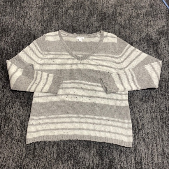 St. John's Bay Sweaters - St. John’s Bay Striped V-Neck Sweater